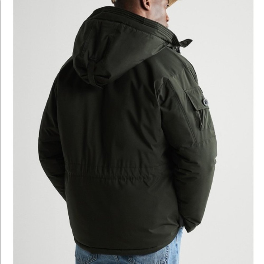 NWT Zara puffer parka with pockets green men’s